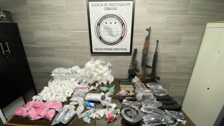 Asegura Fiscalía General de la República armas, droga, vehículos e inmueble en San Luis Río Colorado