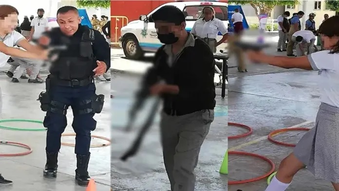 Policías de Guanajuato dieron “clases” para usar armas de fuego a estudiantes de secundaria