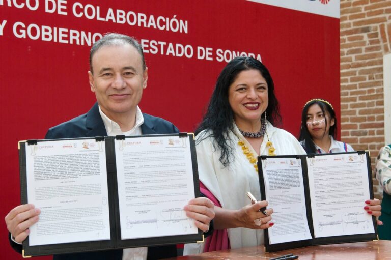 Acuerdan Gobierno de Sonora y Gobierno de México trabajo conjunto en favor de la cultura en la entidad