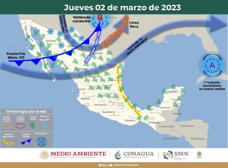 Frente frío 37 traerá nevadas a Sonora: Gobierno de Sonora