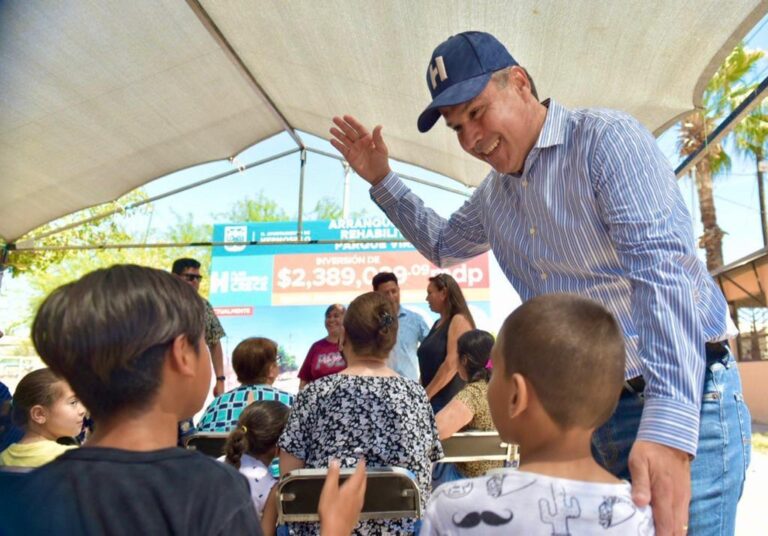 Arranca Toño Astiazarán rehabilitación de parque en la colonia Virreyes