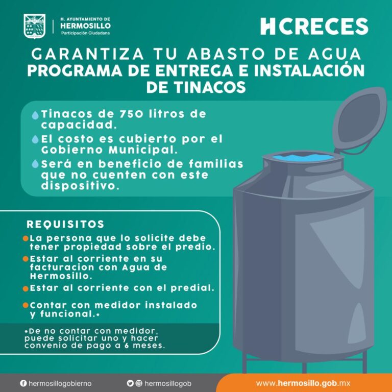 Anuncia Toño Astiazarán segunda entrega de tinacos gratuitos