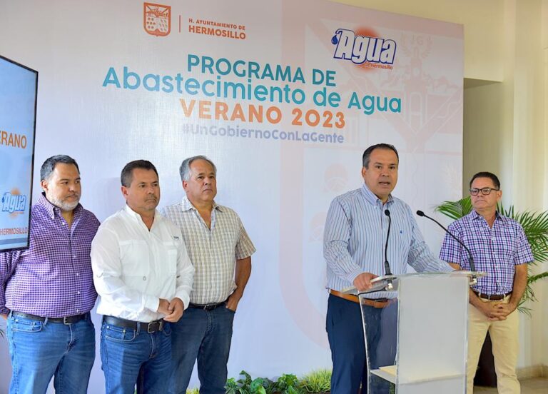 Presenta Toño Astiazarán plan de servicio eficiente de agua potable para el verano