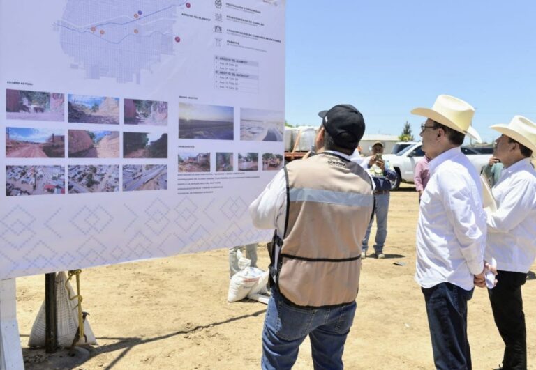 Infraestructura para control de inundaciones busca salvaguardar a familias aguapretenses: Alfonso Durazo