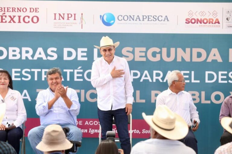 Con infraestructura pesquera estamos beneficiando el desarrollo productivo de la etnia yaqui: Alfonso Durazo